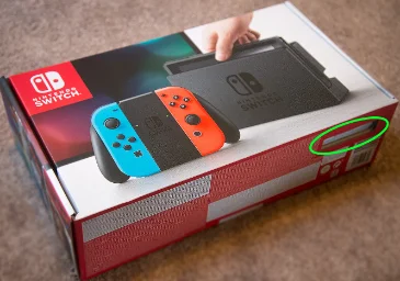 Nintendo Switch Serial Number Boxed Location
